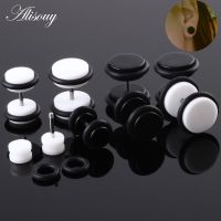 【CW】❂▪▥  2PCS Fake Cheater Ear Plugs and Tunnels Plug Piercing Earring Gauges Cheaters Stretcher Jewelry Piercings