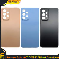 Beyondwolf ฝาครอบหลังสำหรับ Samsung Galaxy A33 5G/A53 5G เคสด้านหลังพร้อมสติกเกอร์กาวสำหรับ Samsung Galaxy A33 5G A53 5G ฝาหลังกระจกที่เปลี่ยนฝาครอบ