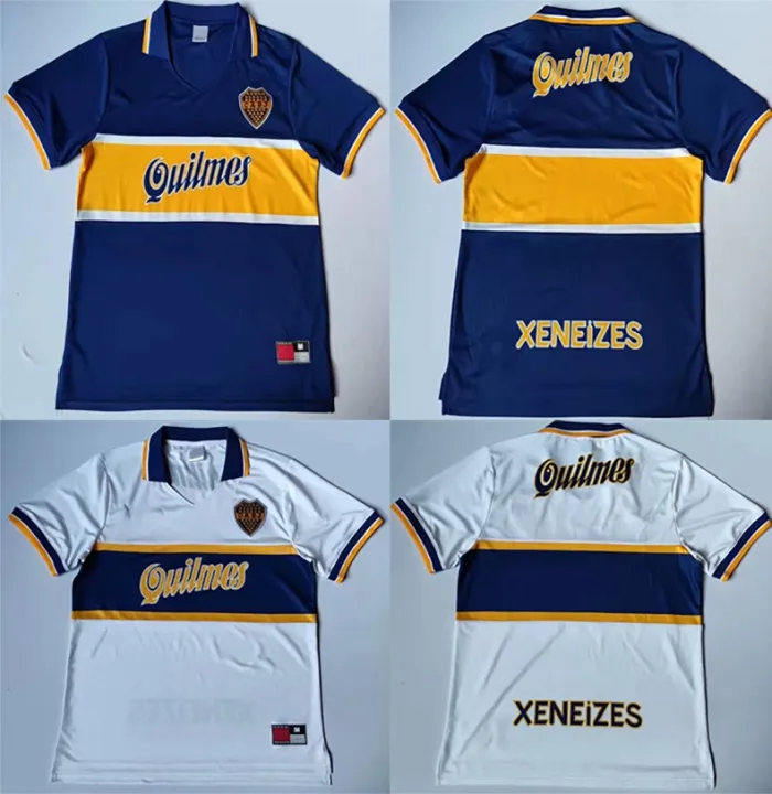 Boca Juniors 1996-1997 Home Short Sleeve Football Shirt [As worn by Cagna,  Maradona & Riquelme]