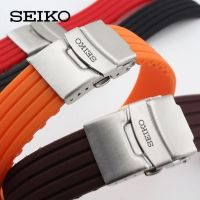 【ซู】10-29✈Seiko แถบซิลิโคน Aa 20มม. กันน้ำ18มม. Tali Jam Tangan Karet 22มม.