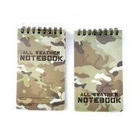 Tactical Note Book All-Weather Notebook Waterproof Writing Paper In Rain Camouflage Memo Pad Small Notebook Student Supplies Fishing Reels