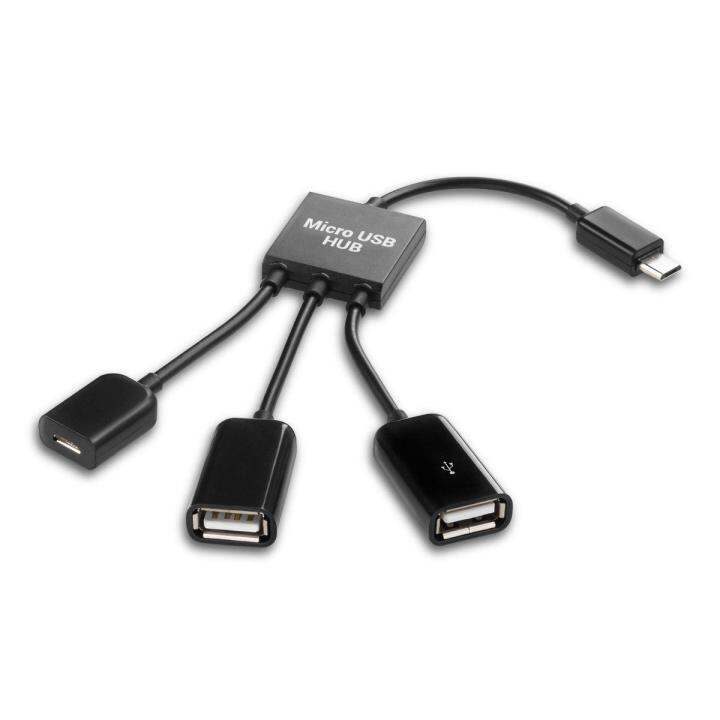 micro-usb-otg-hubอะแดปเตอร์สำหรับสมาร์ทโฟน-แท็บเล็ตไมโครusb-usb-splitterสำหรับapple-samsung-lenovo