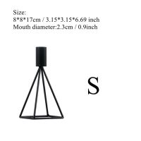 เชิงเทียนโลหะเหล็กนอร์ดิกเชิงเทียน S งานฝีมือเชิงเทียนอุปกรณ์ตกแต่งบ้านตกแต่งงานปาร์ตี้งานแต่งงานสำหรับอาหารค่ำ