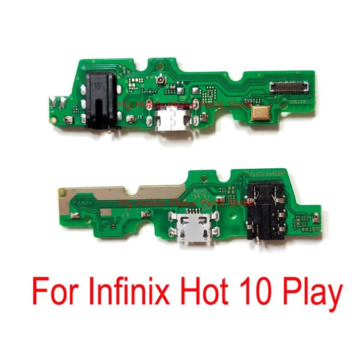 ใหม่แท่นชาร์จ Usb บอร์ดพอร์ตสายเคเบิ้ลยืดหยุ่นสำหรับ Infinix Hot 10 Play ค่าใช้จ่ายที่ชาร์จบอร์ดพอร์ตเฟล็กซ์สายเคเบิลซ่อมแซม