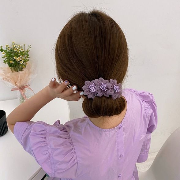 korean-new-style-hair-artifact-simple-retro-ball-hair-clip-flower-headband-for-women-fashion-hair-accessories-gifts