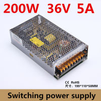 200W 36V 5A เอาต์พุตเดี่ยว Switching Power Supply 36V สำหรับ LED Strip CNC 3D พิมพ์อุปกรณ์อินพุต Ac 110-220V (S-200-36)