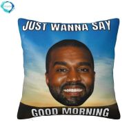 【hot】☌ Kanye Meme Cushion Covers 40x40cm Soft Throw for Sofa Car Pillowcase Room Decoration