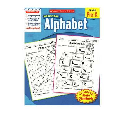 Academic success with alphabet grade pre-K preschool letter practice kindergarten family workbook English original