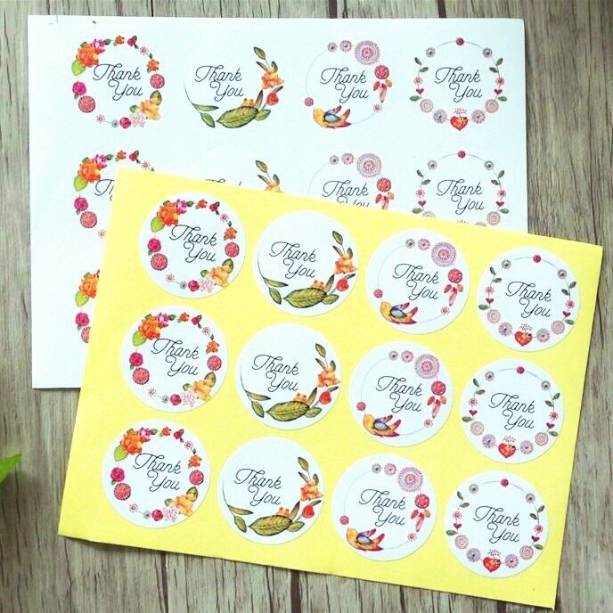 1200pcs-lot-sweet-round-thank-you-series-adhesive-baking-seal-sticker-students-gift-label-stickers-funny-diy-work-stickers-labels