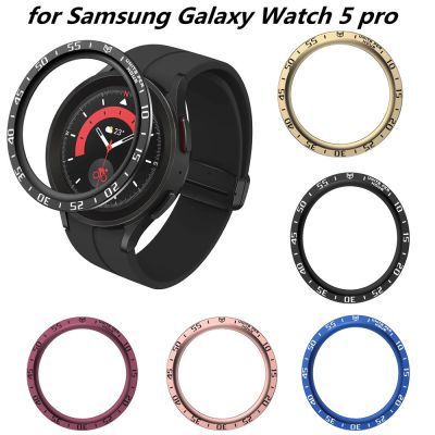 Bezel Ring For Samsung Galaxy 5pro 45mm Accessories Anti-fall Protector cover Case Watch Screen Protective Products Supplies