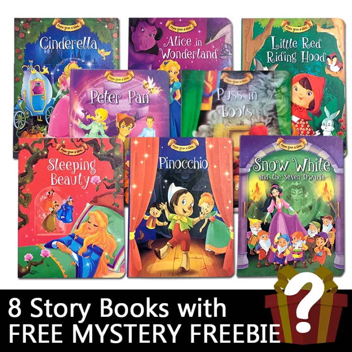 8 In 1 Set Once Upon A Time Classical Fairy Tale Story Book With Mystery  Freebie