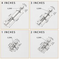 กลอนประตูแบบทึบกลอนประตูสแตนเลสขนาด1/2/3/4นิ้วชุดตัวล็อคสปริงปิดตู้/ลิ้นชักล็อคประตูห้องน้ำนิรภัยของประตูอุปกรณ์สำหรับบ้าน