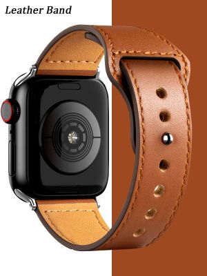 Leather strap For Apple watch band 44mm 40mm 41mm 45mm 42mm 38mm watchband correa bracelet iWatch series ultra 49mm 3 5 6 SE 7 8