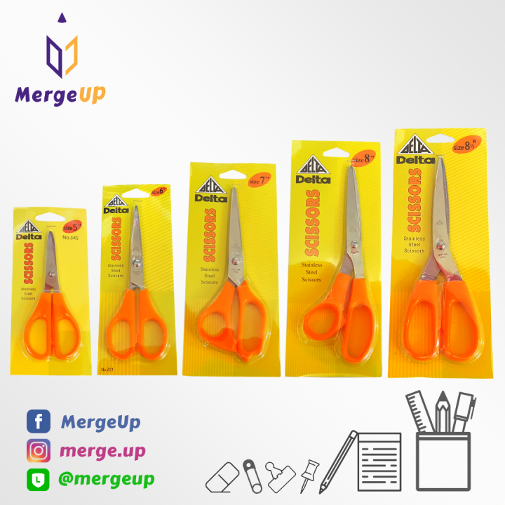 กรรไกร เดลต้า Delta 5/6/7/8/8.5 นิ้ว กรรไกร สแตนเลส Stainless Steel