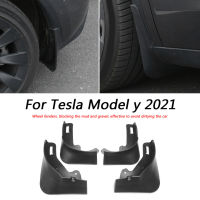 Front Rear Mud Flaps Exterior Parts for Tesla Model Y 2021 Splash Guards No Drilling Required Automobile Accessories