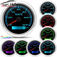 Universal 85MM GPS Speedometer 60 Kmh 120 Kmh 200 Kmh Digital Speed Gauge 7Color Backlight Fit เรือรถ Yacht กันน้ำ9-32V