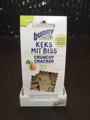 Bunny Nature Crunchy Cracker Pear 50g ขนมแครกเกอร์ รสลูกแพร์ สำหรับกระต่าย แกสบี้ ชินชิล่า แฮมสเตอร์