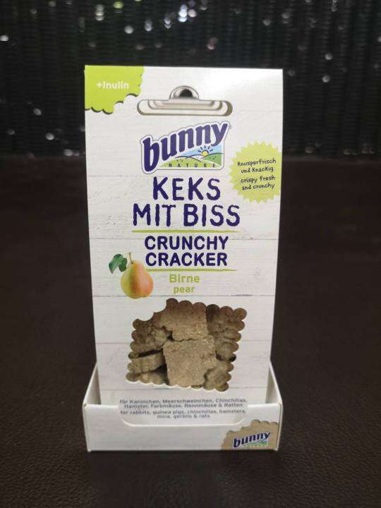 bunny-nature-crunchy-cracker-pear-50g-ขนมแครกเกอร์-รสลูกแพร์-สำหรับกระต่าย-แกสบี้-ชินชิล่า-แฮมสเตอร์