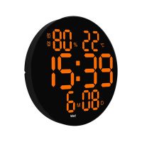 10Inch Digital Wall Clock with Remote Control Temp Humidity Date Week Automatic Dimming Table Clock for Living Room