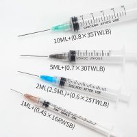 original Syringe Disposable Spiral Barrel 1/2/5/10ml Injection Syringe Syringe Syringe Barrel Thread