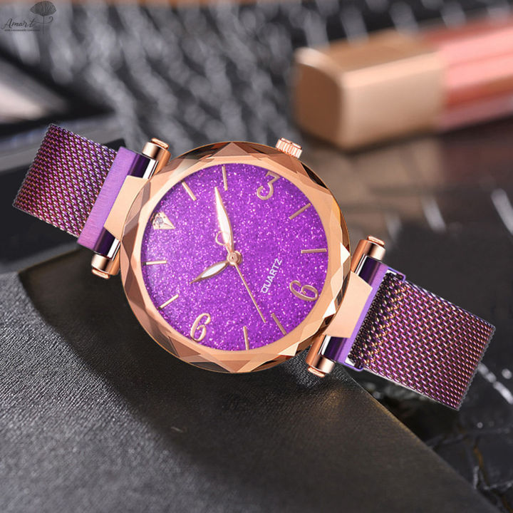 นาฬิกาควอทซ์ผู้หญิง-amart-นาฬิกาข้อมือขนาดเล็กชุดเดรสสตรีนาฬิกาธรรมดาสำหรับการออกเดททางธุรกิจ