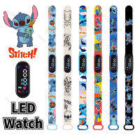 นาฬิกาเด็กอะนิเมะตัวเลข Stitch LED Luminous นาฬิกา Touch กันน้ำกีฬาอิเล็กทรอนิกส์นาฬิกาเด็กวันเกิด Gift