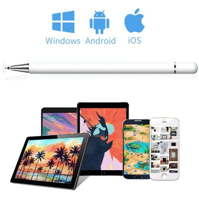 GOOJODOQ ปากกา Stylus สากล2-In-1อลูมิเนียมดูดซับปากกาอัตโนมัติสำหรับแท็บเล็ต Ipad ปากกาสัมผัสสไตลัส