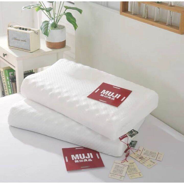 หมอนmuji-หมอนเมมโมรี่โฟม-หมอนลดอาการกรน-หมอนสุขภาพ-แก้ปวดคอ-memory-foam-pillow-for-healthy-sleep