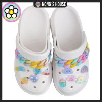 Nongs House-** พร้อมส่ง **[jibbitz] อุปกรณ์เสริมรองเท้า  สำหรับ crocs ตัวติดรองเท้าหัวโต ดาวเคราะห์การ์ตูนน่ารัก