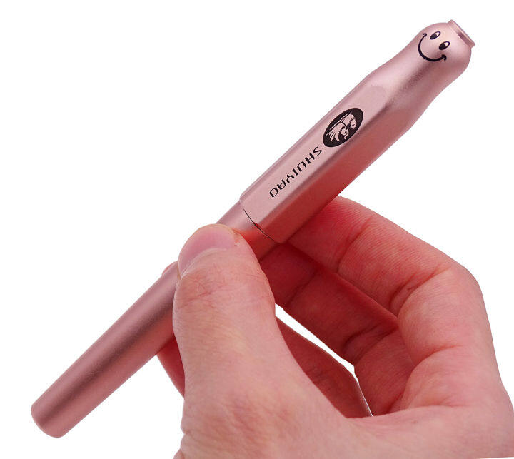 full-aluminum-alloy-metal-smile-face-fountain-pen-sy-cute-lovely-pink-fashion-writing-gift-pen-smooth-iridium-0-380-5mm