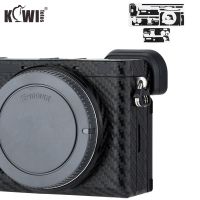 KIWIFOTOS Anti-Scratch Camera Body Cover Carbon Fiber Film Kit Skin For Sony A6600 3M Sticker With Spare Film Cameras Protection