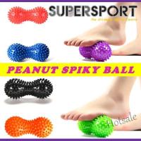 【hot sale】♙❦◐ C04 Peanut Spiky Ball Massage Therapy Ball Yoga Fitness Muscle Relax Trigger Point Hand Body Leg Massage Tool Peanut Ball