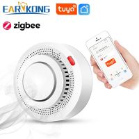 Tuya Zigbee Smoke Detector Home Kitchen Security Safety Prevention Smoke Sensor Sound Alarm Work With Zigbee Hub Smart Life APP Household Security Sys