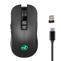 2.4GHz Wireless Mouse RGB Light Gaming Mouse Rechargeable Mouse for Desktop PC Basic Mice
