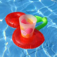 【YD】 1pc-Inflatable Crab Cup Holder Pool Float Drink Tools Beer Cooler