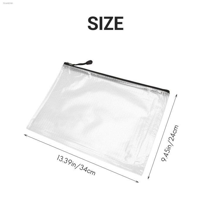 12-pcs-zipper-file-bag-a4-zipper-mesh-bag-board-game-storage-bag-pvc-file-bag-office-supplies-storage-bag-34cmx24cm