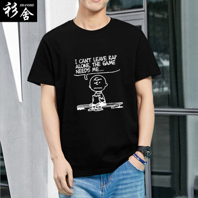 เสื้อยืดผ้าฝ้ายล้วนลายการ์ตูนการ์ตูนผ้าฝ้ายแขนสั้นบริสุทธิ์ชายและหญิงเสื้อผ้าส่วนบน