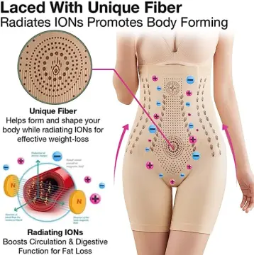 IONSTech Unique Fiber Restoration Shaper Brief Women Tummy Control  Shapewear Fat Burning Slimming High Waist Underwear Panties
