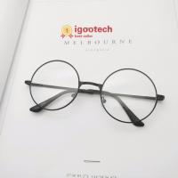 igootech Fashion glasses แว่นตากรองแสง แว่นกรองแสง ทรงกลม Black (กรองแสงคอม กรองแสงมือถือ ถนอมสายตา)