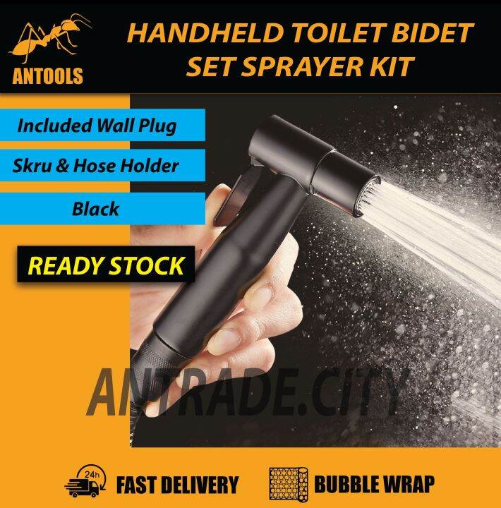 Handheld Toilet Bidet Set Sprayer Kits for Toilet Black/White / Hand
