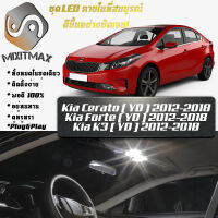 Kia Forte / Cerato (YD) หลอดไฟ​ LED​ ตกแต่ง​ภายใน​ มีให้เลือกหลายสี  {จัดส่งด่วน} สว่าง ; ติดตั้งง่าย ; รับประกัน 1 ปี ; ไฟเพดาน ไฟส่องแผนที่ ไฟประตู กระโปรงหลังรถยนต์ เก๊ะช่องเก็บของหน้ารถ ไฟป้ายทะเบียน - MixITMax