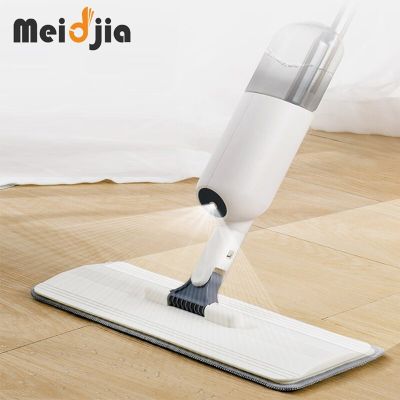 MEIDJIA New Water Spray Mop Handle Mop Home Cleaning Tools For Wash Flat Mops Floor Cleaner Replacement Reusable Microfiber Pads