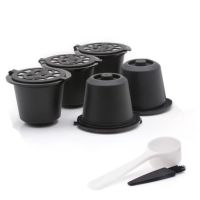 【YF】 Cápsulas Nespresso Reutilizáveis com Escova Colher Filtro De Cápsula Café Recarregável Máquinas Nespresso 5 Pcs