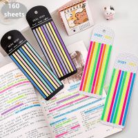 160Pcs Stickers Transparent BookMarkers Tabs Flags Note Stationery Memo School posted it Office Supplies