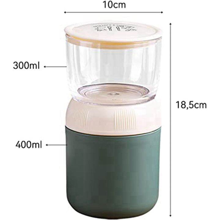 oatmeal-cup-oatmeal-insulated-yogurt-cup-two-in-one-practical-400ml-300ml-with-spoon