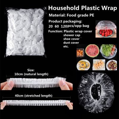 Disposable P[lastic Wrap Cover Household Refrigerator Fruit Food Cling Dustproof Protection Flim Plastico Hat]