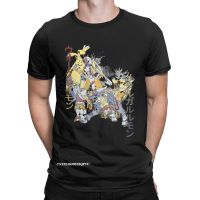 Digimon Màu Cam Rsvà Cyborg Sói อะนิเมะเสื้อยืดผ้าฝ้าย