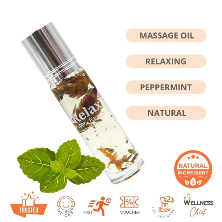 Massage Oil Peppermint and Menthol Scent/Liniment/Natural Carrier Oil