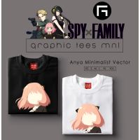 【New】​พร้อมส่ง​ Graphic Tees MNL GTM Spy x Family Anime Anya Minimalist Vector Customized Shirt Unisex T-shirt_03