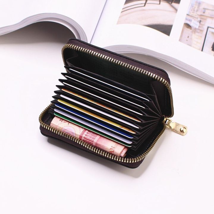 zzooi-card-bag-for-women-pu-leather-short-simple-zipper-wallet-multi-card-slot-large-capacity-purse-for-students-female-coin-wallet